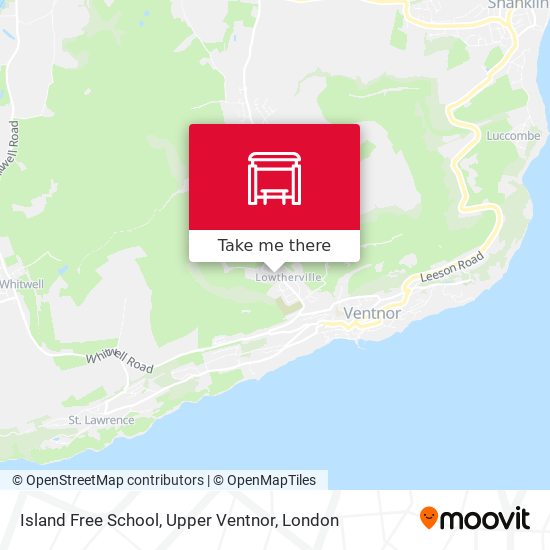 Island Free School, Upper Ventnor map