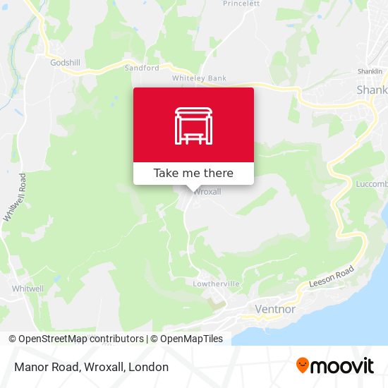 Manor Road, Wroxall map