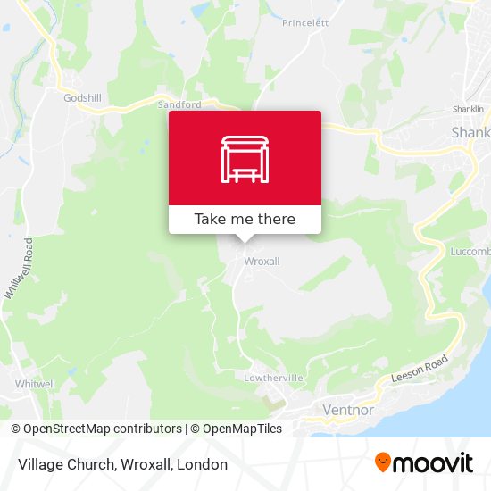 Village Church, Wroxall map