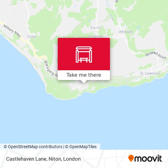 Castlehaven Lane, Niton map