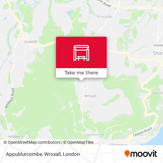 Appuldurcombe, Wroxall map