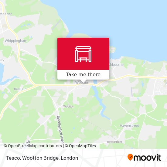 Tesco, Wootton Bridge map
