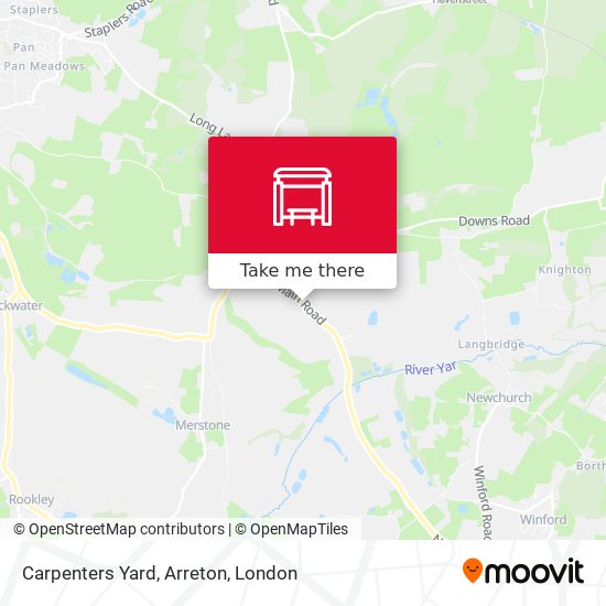 Carpenters Yard, Arreton map