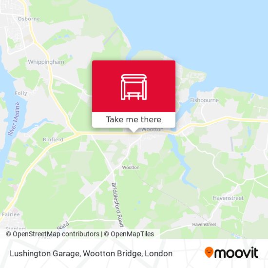 Lushington Garage, Wootton Bridge map