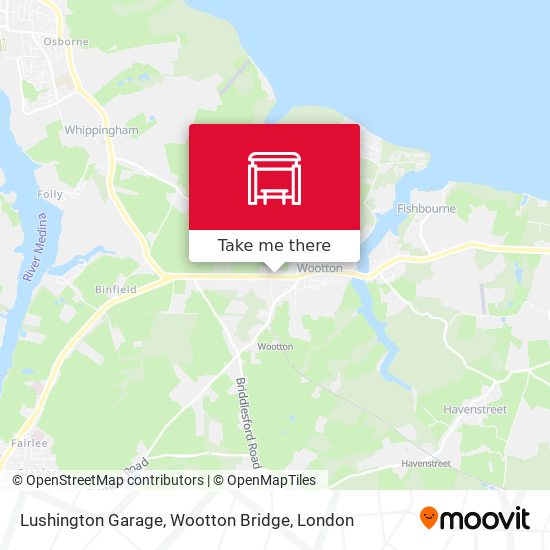 Lushington Garage, Wootton Bridge map