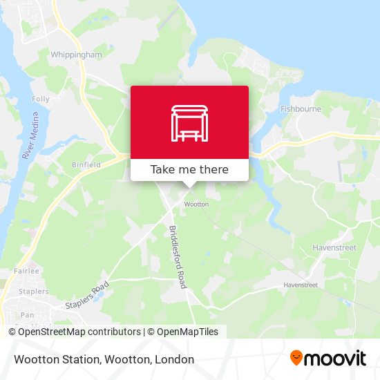 Wootton Station, Wootton map