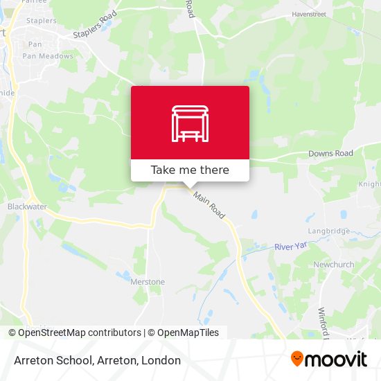 Arreton School, Arreton map
