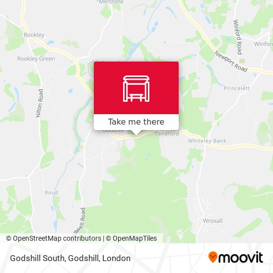 Godshill South, Godshill map