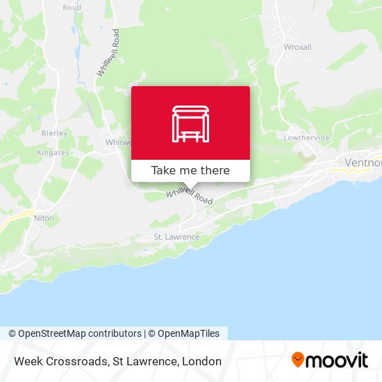 Week Crossroads, St Lawrence map