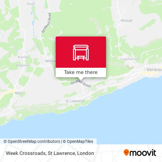 Week Crossroads, St Lawrence map