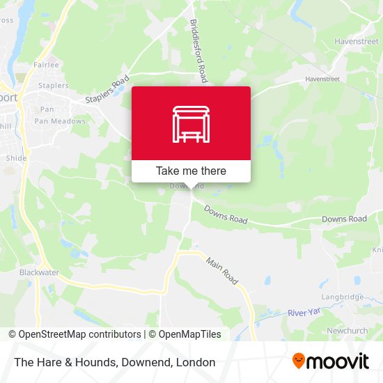 The Hare & Hounds, Downend map