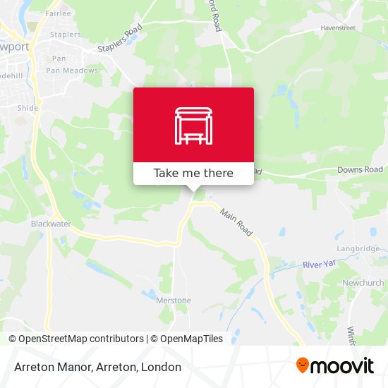 Arreton Manor, Arreton map
