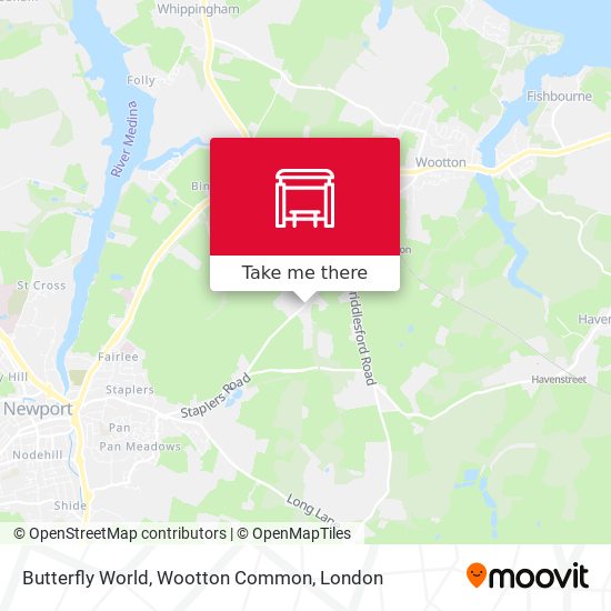 Butterfly World, Wootton Common map
