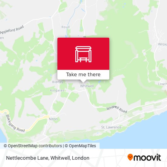 Nettlecombe Lane, Whitwell map