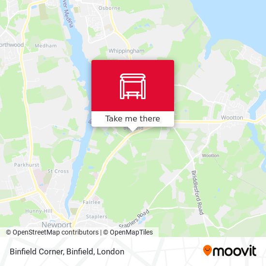 Binfield Corner, Binfield map
