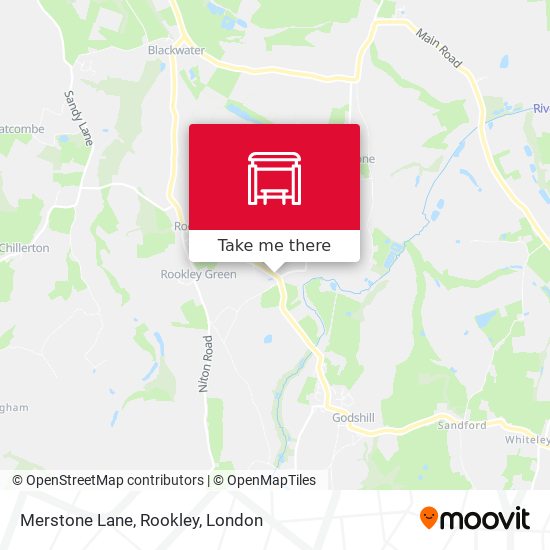 Merstone Lane, Rookley map