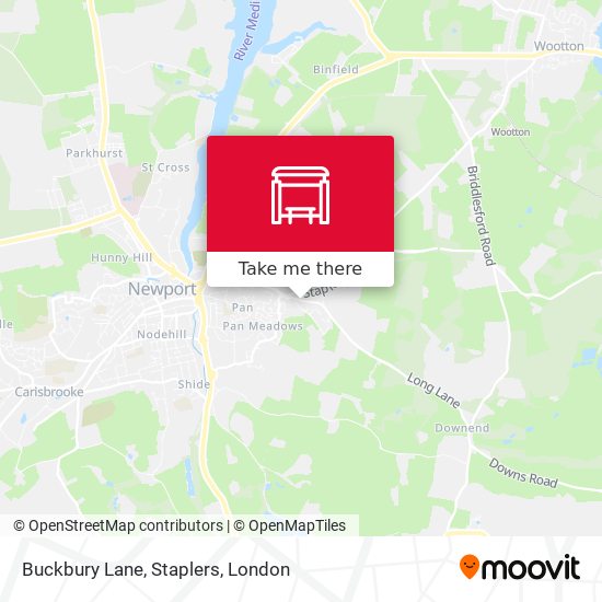 Buckbury Lane, Staplers map