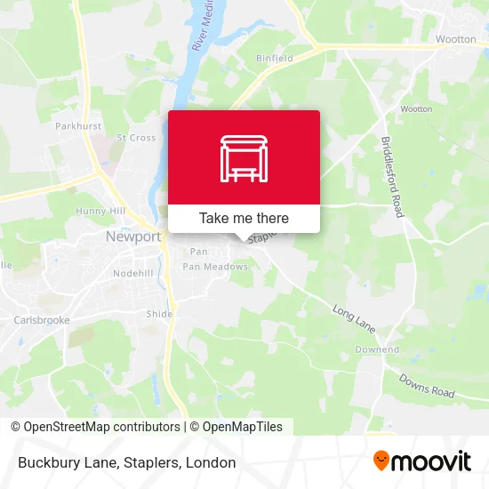 Buckbury Lane, Staplers map