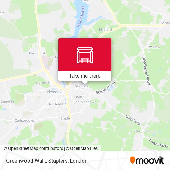 Greenwood Walk, Staplers map