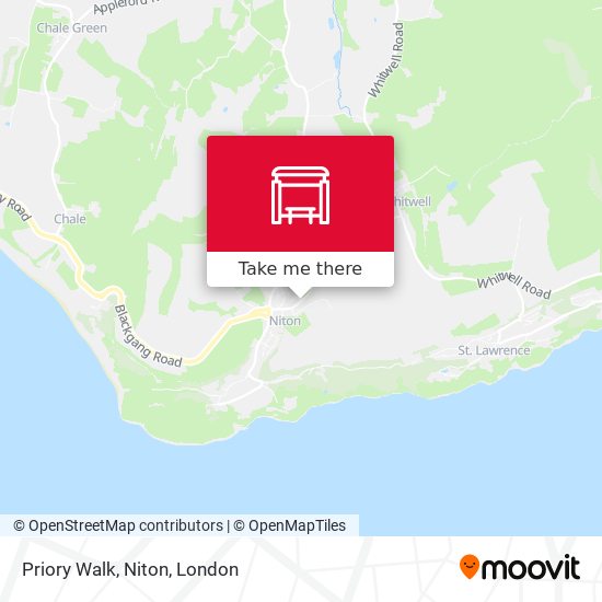 Priory Walk, Niton map
