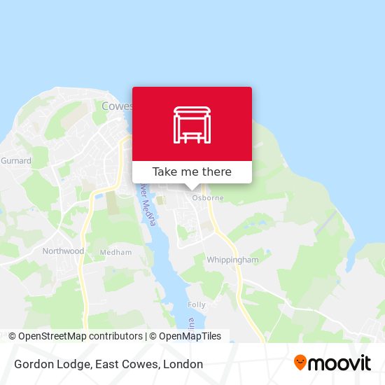 Gordon Lodge, East Cowes map
