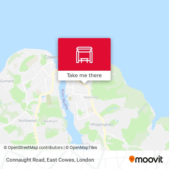 Connaught Road, East Cowes map