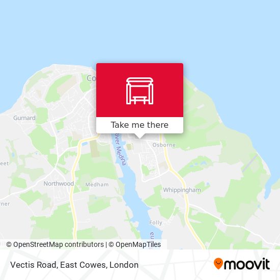Vectis Road, East Cowes map