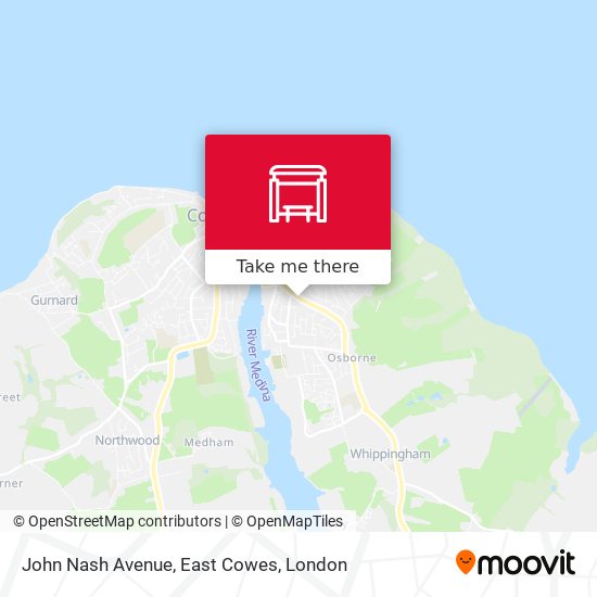 John Nash Avenue, East Cowes map