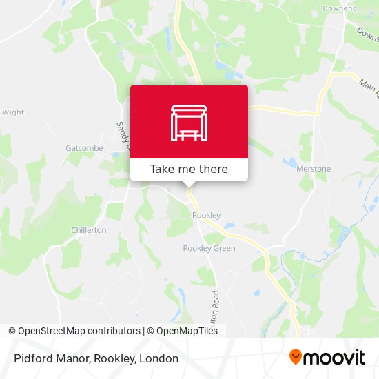 Pidford Manor, Rookley map