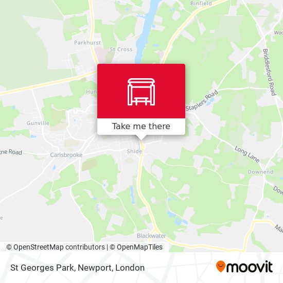 St Georges Park, Newport map