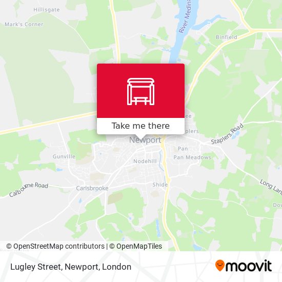 Lugley Street, Newport map