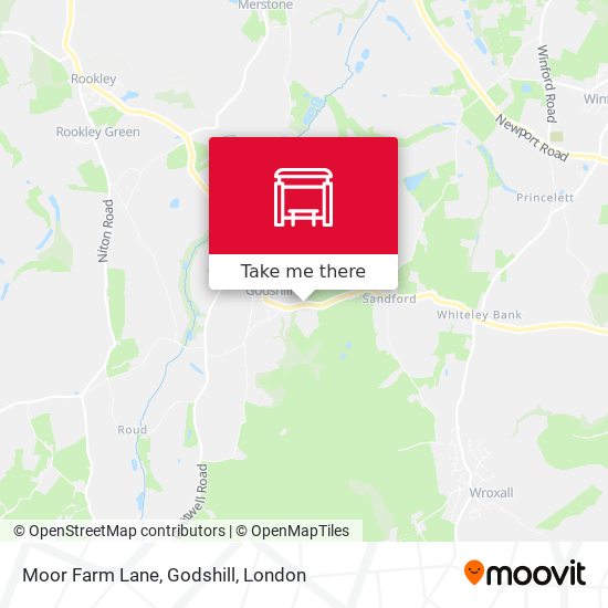 Moor Farm Lane, Godshill map