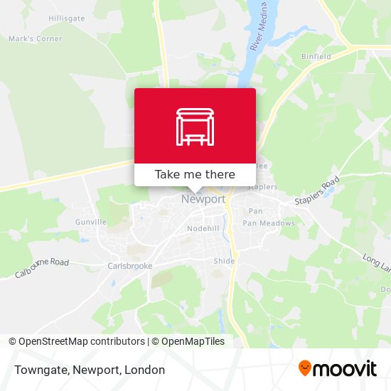 Towngate, Newport map