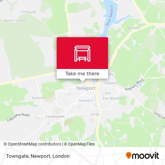 Towngate, Newport map