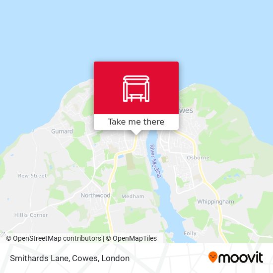 Smithards Lane, Cowes map