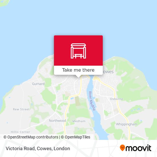 Victoria Road, Cowes map