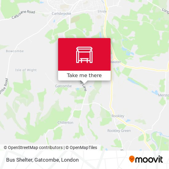 Bus Shelter, Gatcombe map