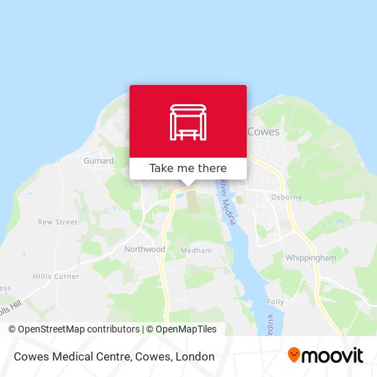 Cowes Medical Centre, Cowes map