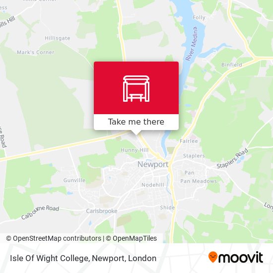 Isle Of Wight College, Newport map