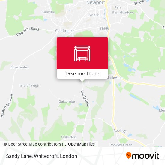 Sandy Lane, Whitecroft map