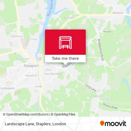 Landscape Lane, Staplers map