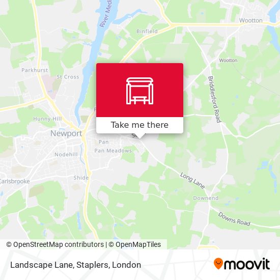 Landscape Lane, Staplers map
