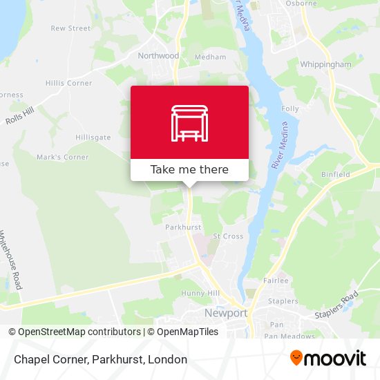 Chapel Corner, Parkhurst map