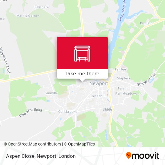 Aspen Close, Newport map