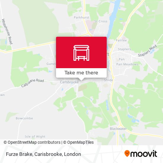 Furze Brake, Carisbrooke map