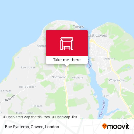 Bae Systems, Cowes map