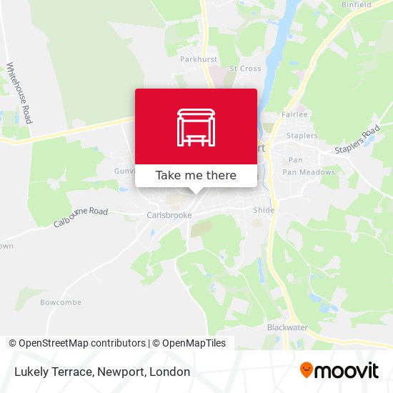 Lukely Terrace, Newport map