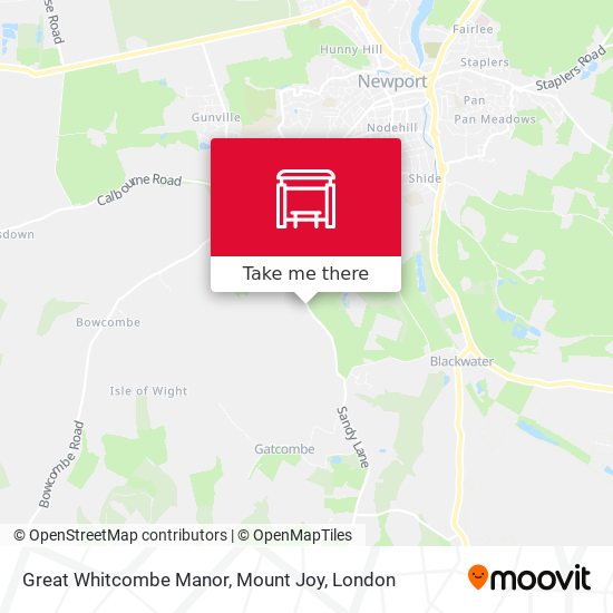 Great Whitcombe Manor, Mount Joy map