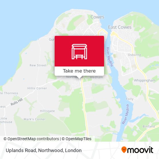 Uplands Road, Northwood map