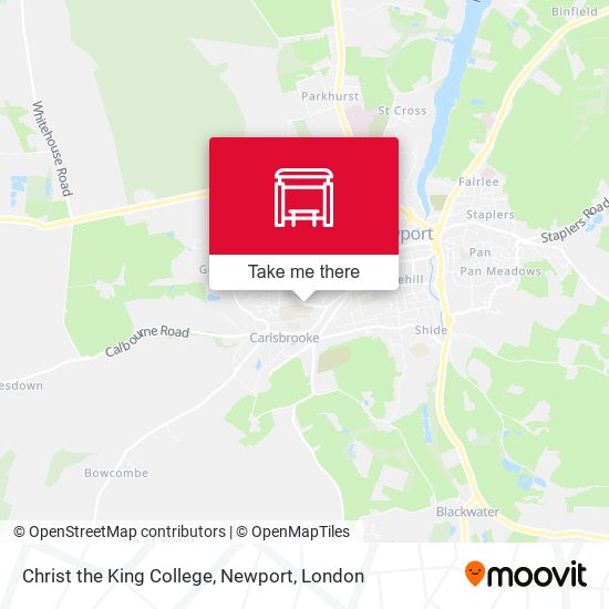 Christ the King College, Newport map